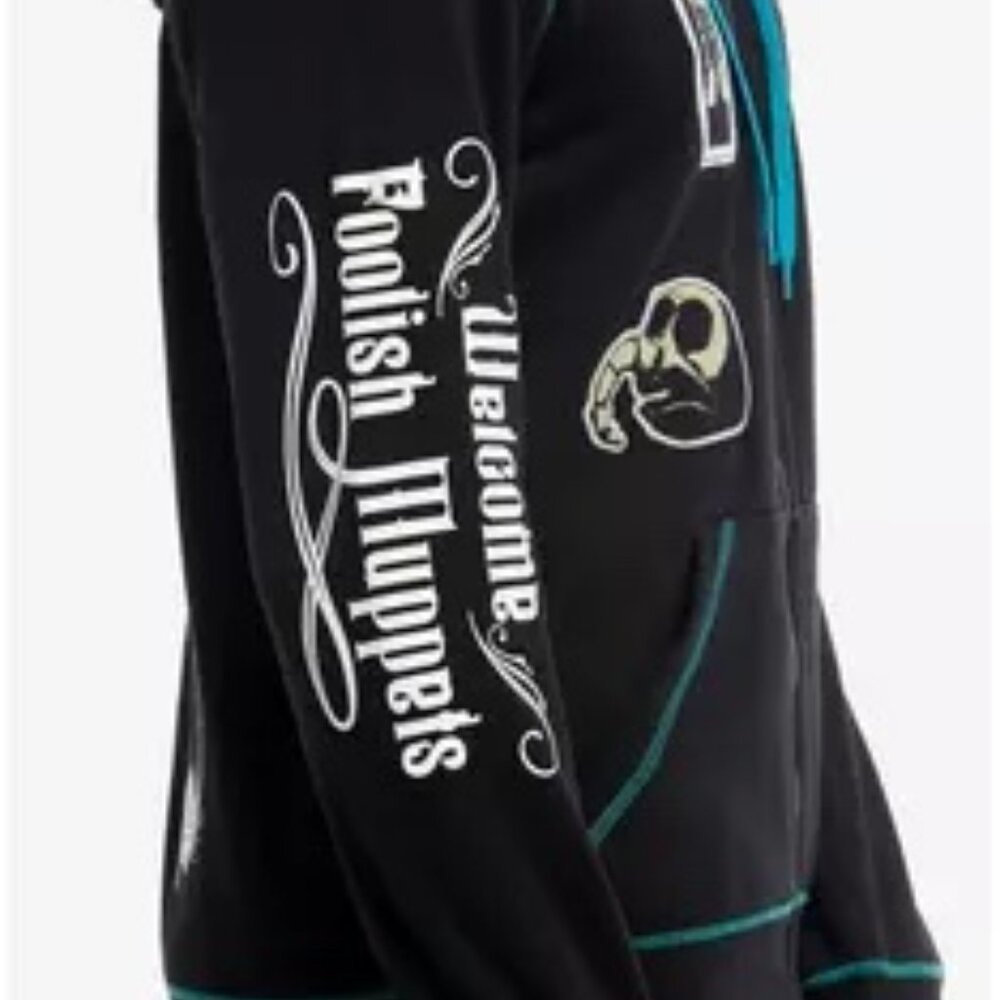 Our Universe Disney Muppets Haunted Mansion Patches Glow-In-The-Dark Hoodie 3X - Picture 4 of 4
